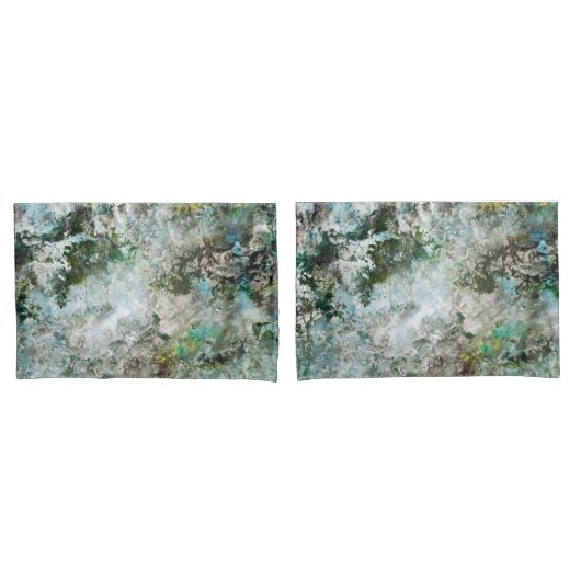 Victoriaans Breath of Spring Design-Green Kussensloop (Voorkant-Set)