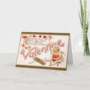 Victoriaans Breken Heart Valentijn Feestdagen Kaart