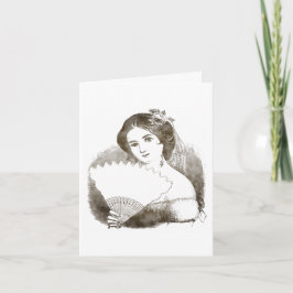  Victoriaans bridal Bedankkaart