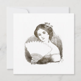 Victoriaans Bridal Hartelijk dank Bedankkaart