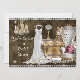Victoriaans BRIDAL SHOWER INVITATION Kaart
