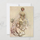  Victoriaans Bride, Antiek Bridal Portret (Voorkant)