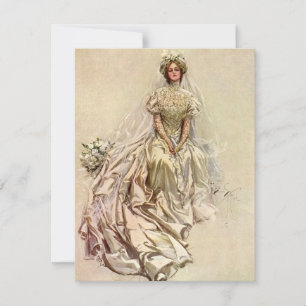  Victoriaans Bride, Antiek Bridal Portret