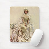  Victoriaans Bride, Antiek Bridal Portret Muismat (Met muis)