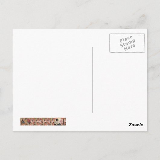 Victoriaans bride briefkaart (Achterkant)