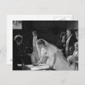 Victoriaans bride briefkaart (Voorkant / Achterkant)