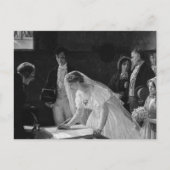 Victoriaans bride briefkaart (Voorkant)