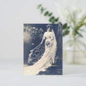 Victoriaans bride briefkaart (Staand voorkant)