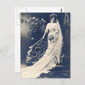 Victoriaans bride briefkaart (Voorkant / Achterkant)