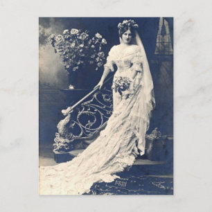 Victoriaans bride briefkaart