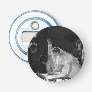 Victoriaans bride button flesopener