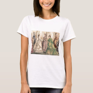 Victoriaans bride en begeleidende personen t-shirt