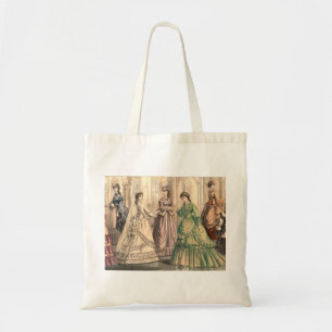 Victoriaans bride en begeleidende personen tote bag