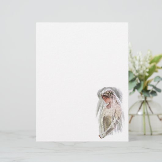 Victoriaans Bride met bijbelse Harrison Fisher (Staand voorkant)