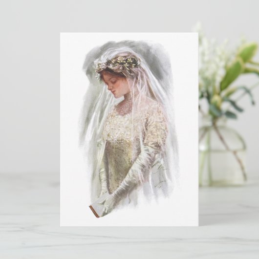  Victoriaans Bride met bijbelse Harrison Fisher (Staand voorkant)