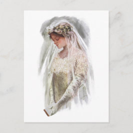  Victoriaans Bride met bijbelse Harrison Fisher Briefkaart