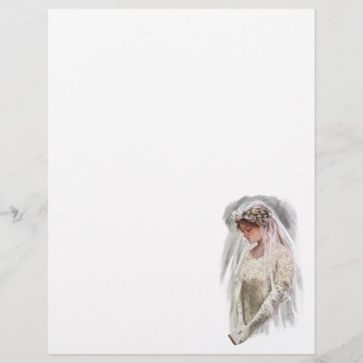  Victoriaans Bride met bijbelse Harrison Fisher Flyer (Achterkant)