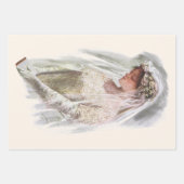  Victoriaans Bride met bijbelse Harrison Fisher Inpakpapier Vel (Voorkant)