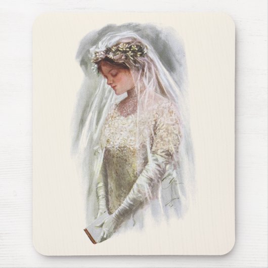  Victoriaans Bride met bijbelse Harrison Fisher Muismat (Voorkant)