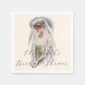  Victoriaans Bride met bijbelse Harrison Fisher Servet (Voorkant)