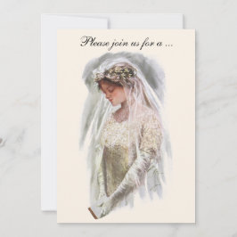  Victoriaans bride, partij bij het Vrijgezellenfee Kaart