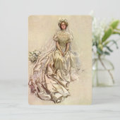  Victoriaans Bride, Vrijgezellenfeest Tea Party Kaart (Staand voorkant)