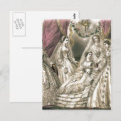 Victoriaans briden briefkaart (Voorkant / Achterkant)