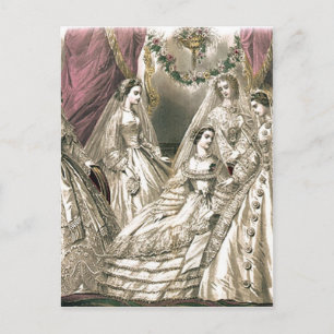 Victoriaans briden briefkaart