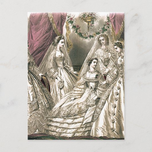 Victoriaans briden briefkaart (Voorkant)