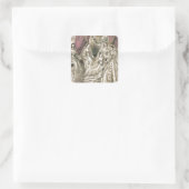 Victoriaans briden vierkante sticker (Tas)