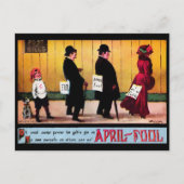 Victoriaans Briefkaart April Fools (Voorkant)