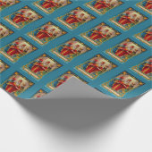 Victoriaans Briefkaart De Magi Wisemen cadeauverpa Cadeaupapier (Hoek)