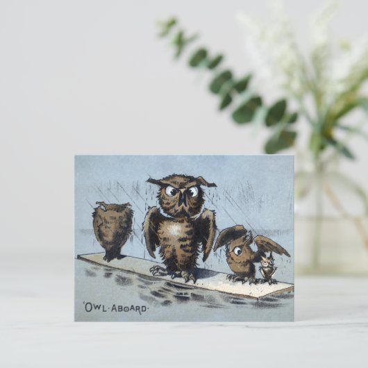 Victoriaans Briefkaart drijvende eigendom (Staand voorkant)