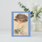 Victoriaans Briefkaart Ladly Valentne (Staand voorkant)