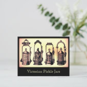 Victoriaans Briefkaart Pickle Jars (Staand voorkant)