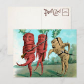 Victoriaans Briefkaart van de Wortel (Voorkant / Achterkant)