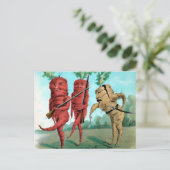 Victoriaans Briefkaart van de Wortel (Staand voorkant)