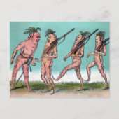 Victoriaans Briefkaart van het Wapenleger (Voorkant)