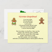 Victoriaans Briefkaart van ontbijtkoek (Voorkant / Achterkant)