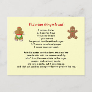 Victoriaans Briefkaart van ontbijtkoek