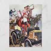 Victoriaans Briefkaart voor het besturen van Kerst (Voorkant)