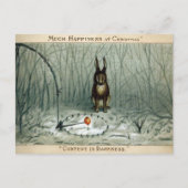 Victoriaans Briefkaart voor Kerstmis (Voorkant)