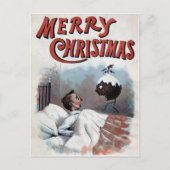  Victoriaans Briefkaart voor Kerstmis (Voorkant)