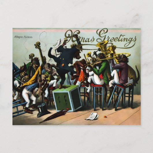  Victoriaans Briefkaart voor Kerstmis (Voorkant)