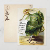  Victoriaans Briefkaart voor kerstmis (Voorkant / Achterkant)