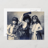 Victoriaans Briefkaart voor zigeunerkinderen (Voorkant / Achterkant)