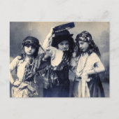 Victoriaans Briefkaart voor zigeunerkinderen (Voorkant)
