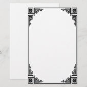 Victoriaans Briefpapier (Voorkant / Achterkant)