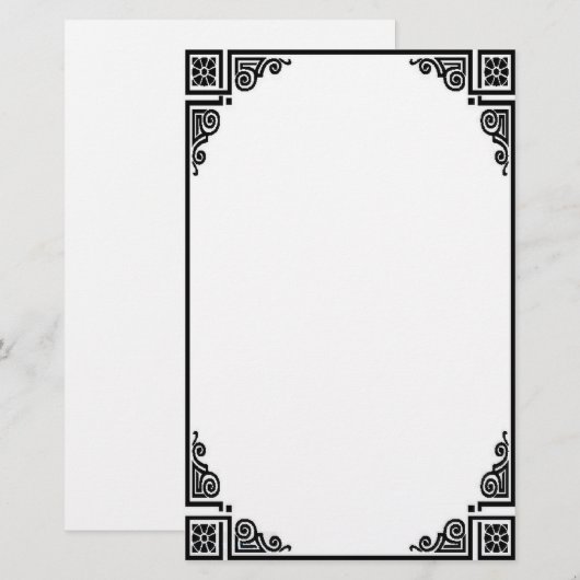 Victoriaans Briefpapier (Voorkant / Achterkant)