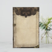 Victoriaans Briefpapier van Steampunk en tandwiele (Staand voorkant)